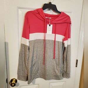 PinkMStyle Color Blocking Hoodie Size Small